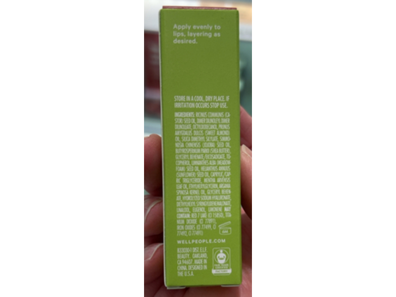 Well People Lush Lip Tinted Oil, Soft Peony, 0.14 fl oz/4.3 mL