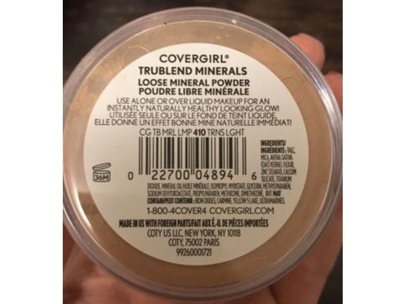 CoverGirl Trublend Minerals Loose Powder, Translucent Med 410, 0.63 oz/18 g