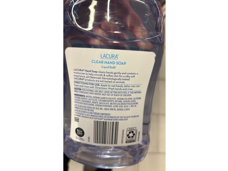 Lacura Clear Hand Soap, 56 fl oz/1.65 L