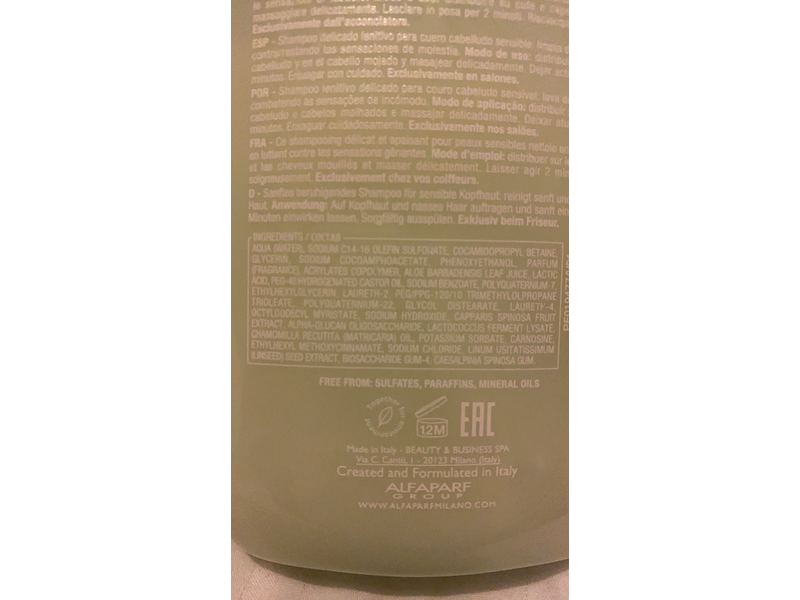 Alfaparf Milano Semi Di Lino Calming Micellar Shampoo, 250ml/8.45 fl oz