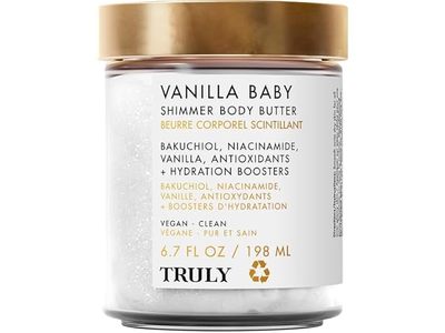 Truly Shimmer Body Butter, Vanilla Baby, 6.7 fl oz/198 mL
