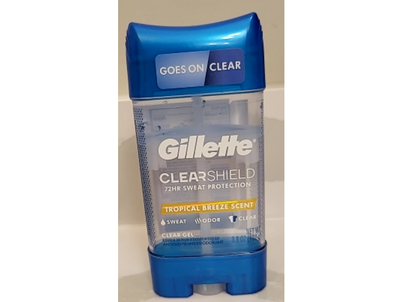 Gillette Deodorant, Tropical Breeze Scent, 3.8 oz/107 g