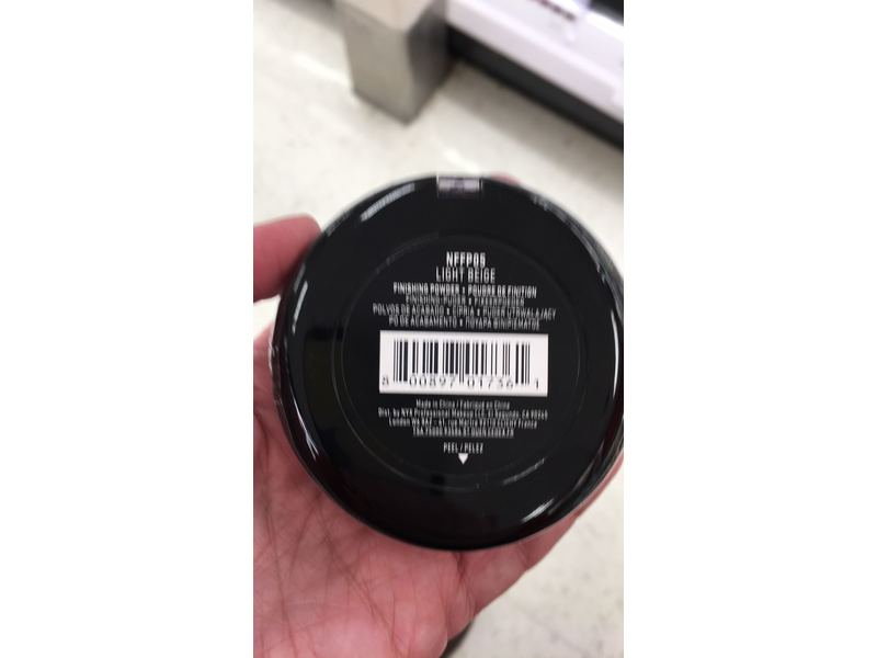 NYX Professional #Nofilter Finishing Powder, Light Beige, 0.33 oz/9.6 g