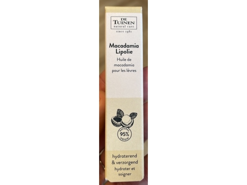 De Tuinen Lip Oil, Macadamia, 2.8 mL
