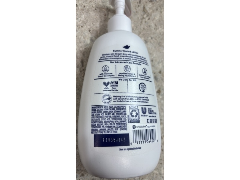 Dove Advanced Care Hand Wash, Strawberry + Kiwi, 12 fl oz