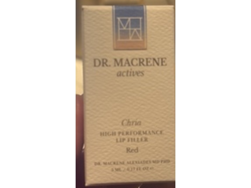 Dr.Macrene Actives Chria High Performance Lip Filler, Red, 0.17 fl oz/5 mL