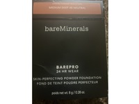 bareMinerals Barepro Skin-Perfecting Pressed Powder Foundation, Medium Deep 45 Neutral, 0.28 oz/8 g - thumbnail 2