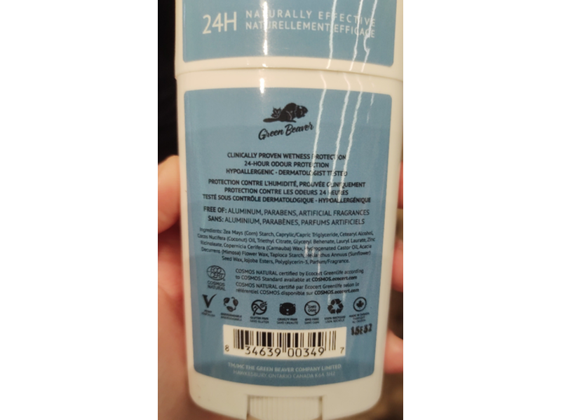 Green Beaver Antiperspirant, Fresh Verve, 50 g