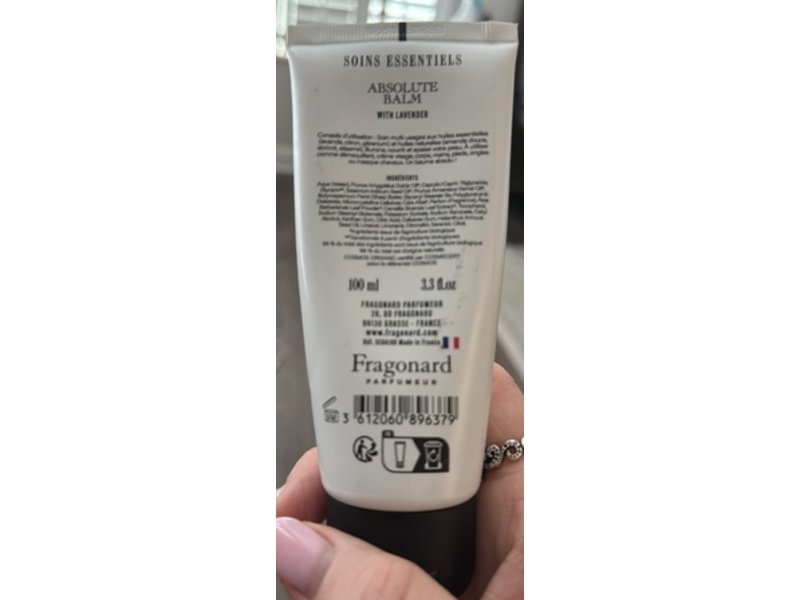 Fragonard Absolute Balm, Lavender, 3.3 fl oz/100 mL