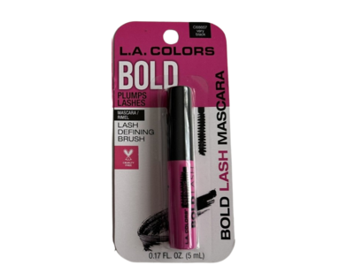 L.A. Colors Bold Plumps Lashes Mascara, Very Black, 0.17 fl oz/5 mL