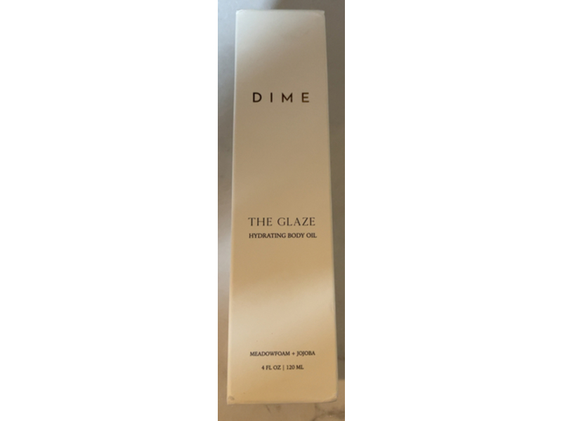 Dime The Glaze Hydrating Body Oil, Meadowfoam+Jojoba, 4 fl oz/120 mL