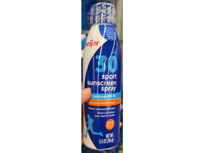 Meijer Sport Sunscreen Spray, SPF 30, 5.5 oz/156 g