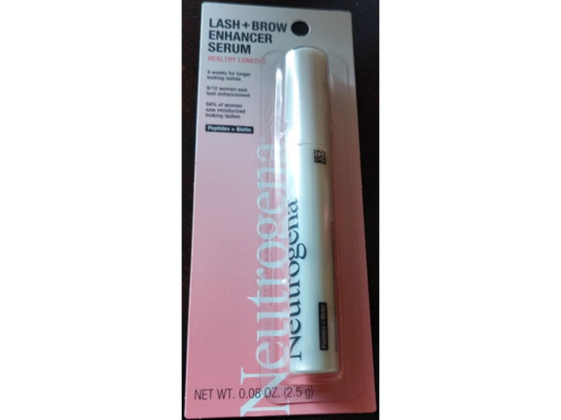 Neutrogena Lash + Brow Enhancer Serum, Peptide + Biotin, 0.08 oz/2.5 g