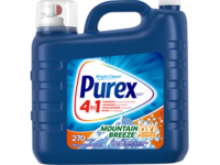 Purex 4 In 1 Detergent, Mountain Breeze, 270 Loads, 296 fl oz/8.75 L - thumbnail 1