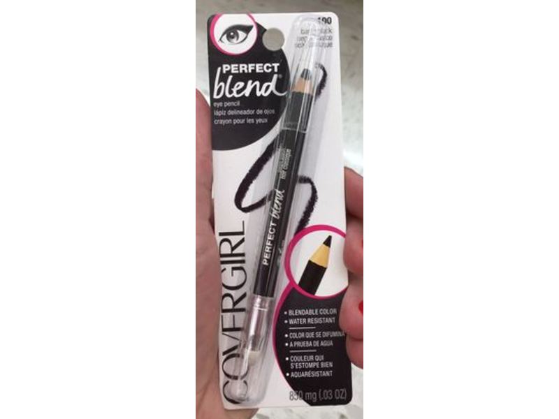 CoverGirl Perfect Blend Eye Pencil, 100 Basic Black, 0.3 oz/850 mg