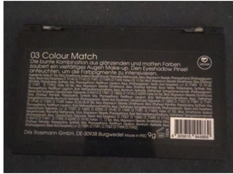 Rival D Loop Colour Match Eyeshadow Palette, 03 Colour Match, 9 g