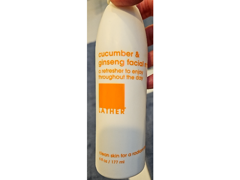 Lather Face Mist, Cucumber & Ginseng, 6 fl oz/177 mL