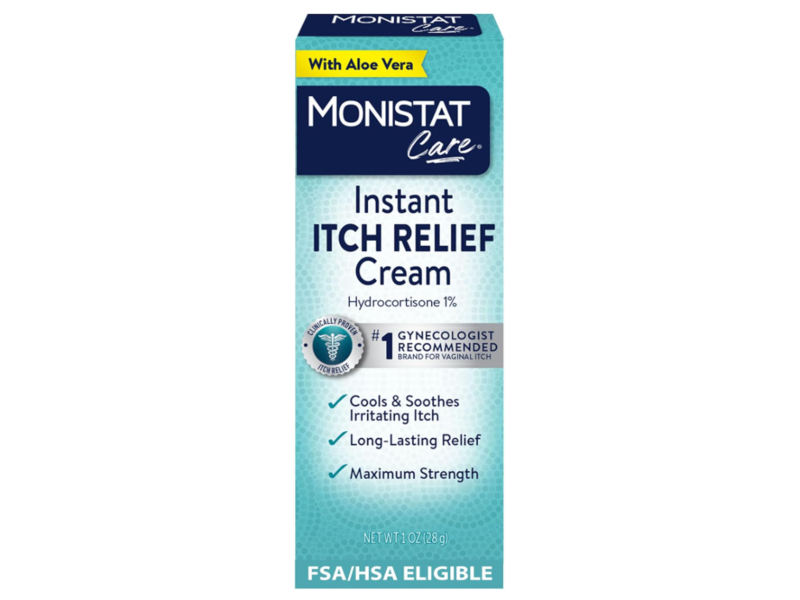 Monistat Care Instant Itch Relief Cream, Aloe Vera, 1 oz/28 g