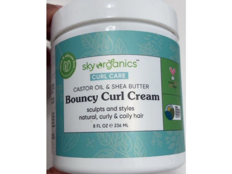 Sky Organics Bouncy Curl Cream, 8 fl oz/236 mL