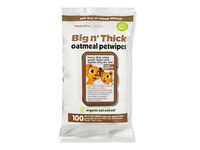 Petkin Big n' Thick Petwipes, Oatmeal, 100 Count - thumbnail 1
