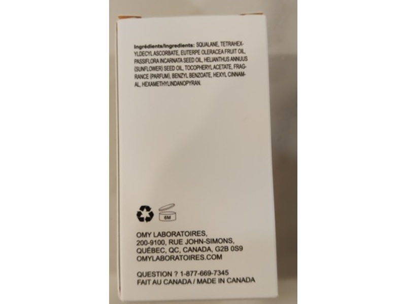Omy Laboratories Pure Oil, 5% Vitamin C+Squalane, 1 fl oz/30 mL