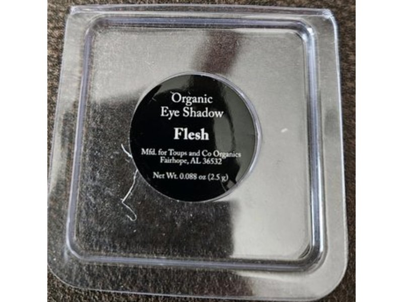 Toups & Co Organics Organic Eyeshadow, Flesh, 0.088 oz/2.5 g