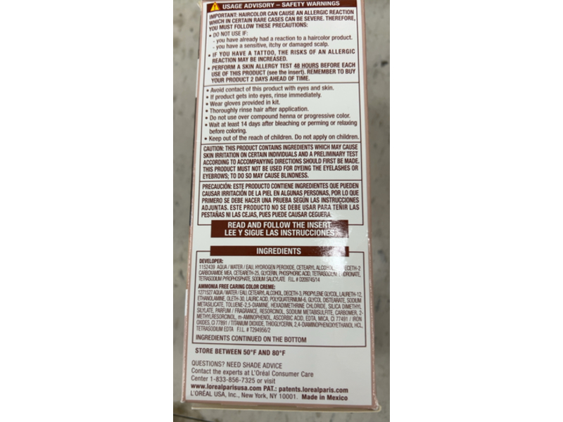 L'Oreal Paris Excellence Universal Nudes Permanent Hair Color, 5N Natural Brown, 1 Application