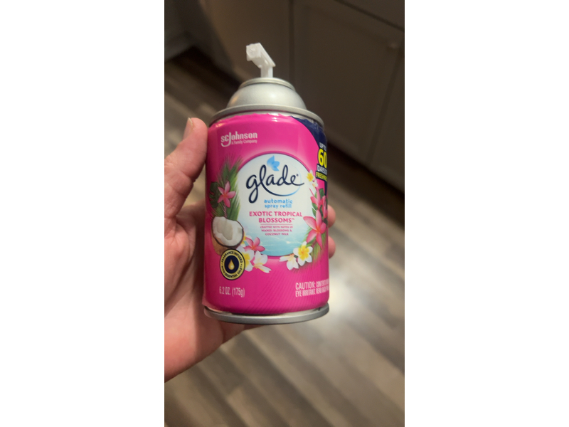 SC Johnson Glade Automatic Air Freshener - Exotic Tropical Blossoms - 6.2 oz - Pack of 4