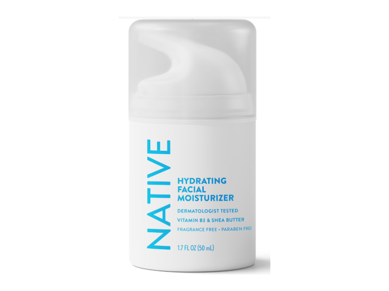 Native Hydrating Facial Moisturizer, Vitamin B3 & Shea Butter, 1.7 fl oz/50 mL