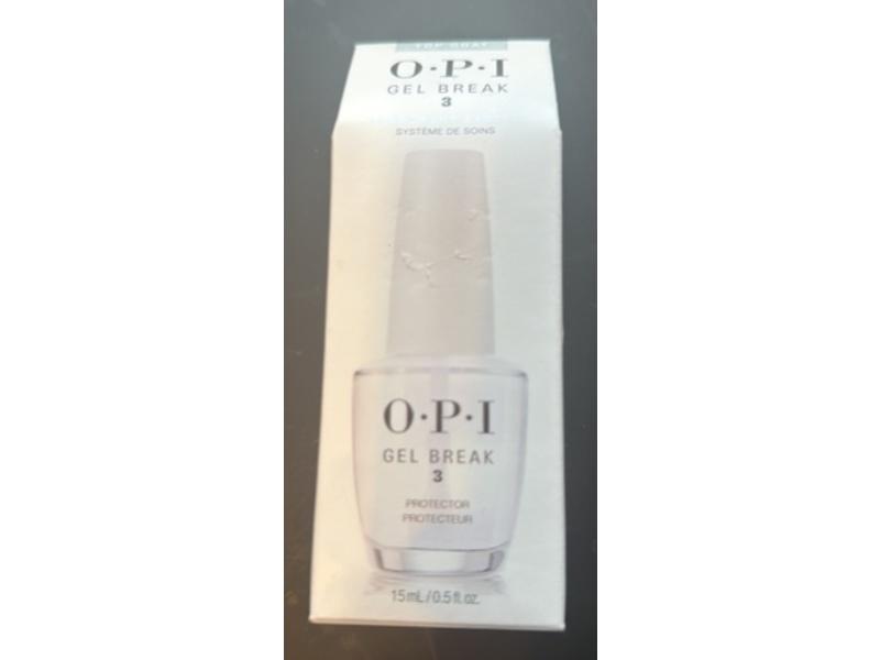 O.P.I Gel Break 3 Protector Top Coat, 0.5 fl oz/15 mL