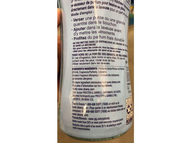 Downy In-Wash Scent Booster, Cool Cotton, 37.5 oz/1.06 kg