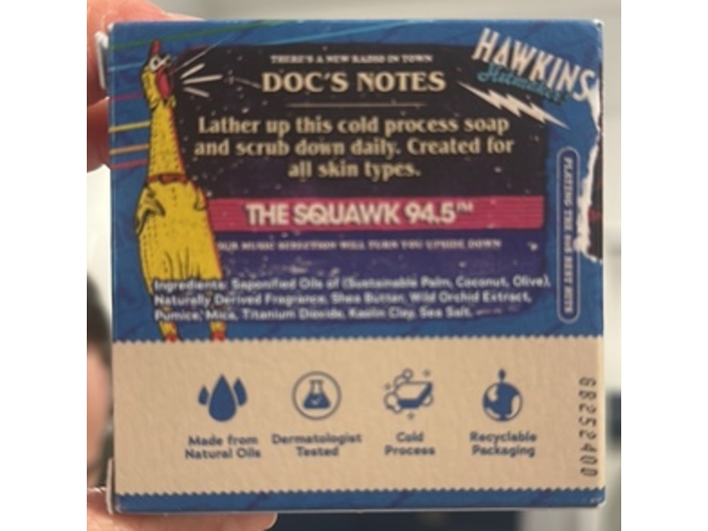 Dr. Squatch Stranger Things Men's Natural Soap, Squawk Signal, 5 oz/141 g