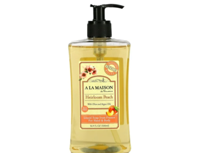 A LA Maison De Provence Liquid Soap, Summer Peach, 16.9 fl oz/500 mL
