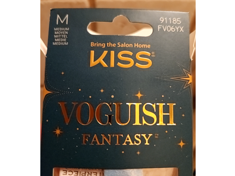 Kiss Voguish Fantasy Glue On Nails, Warm Hugs Medium Size, 28 Nails