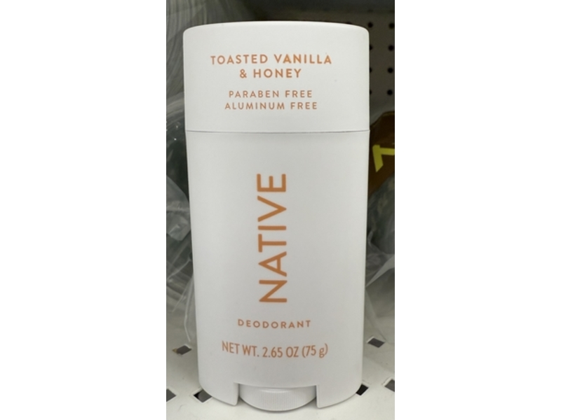 Native Deodorant, Toasted Vanilla & Honey, 2.65 oz/75 g