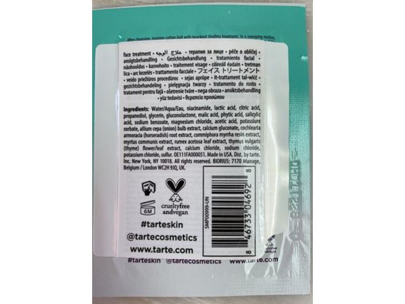 Tarte Skincare Tone 10% Acid Complex, 0.067 fl oz/2.0 mL