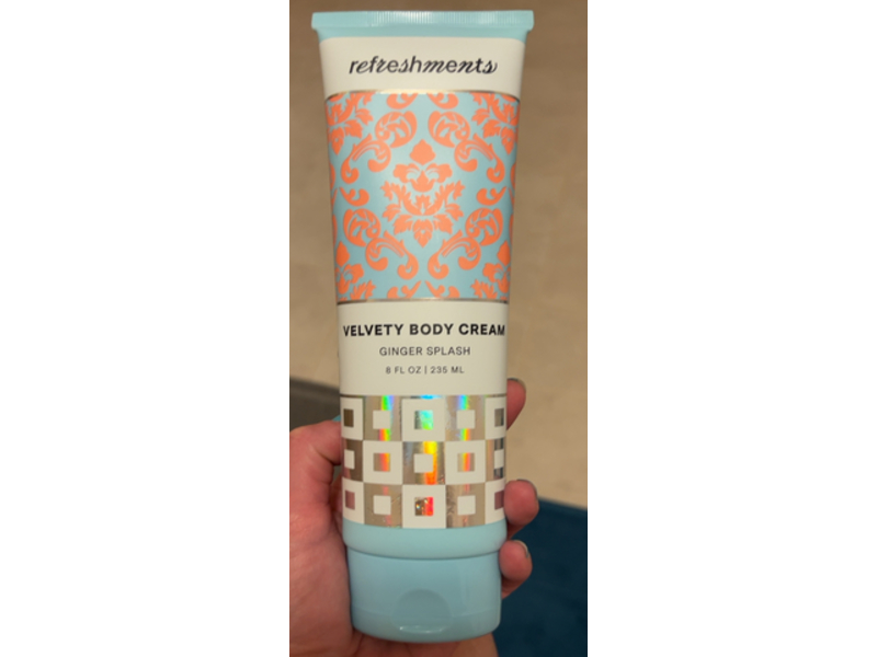 Refreshments Velvety Body Cream, Ginger Splash, 8 fl oz/235 mL