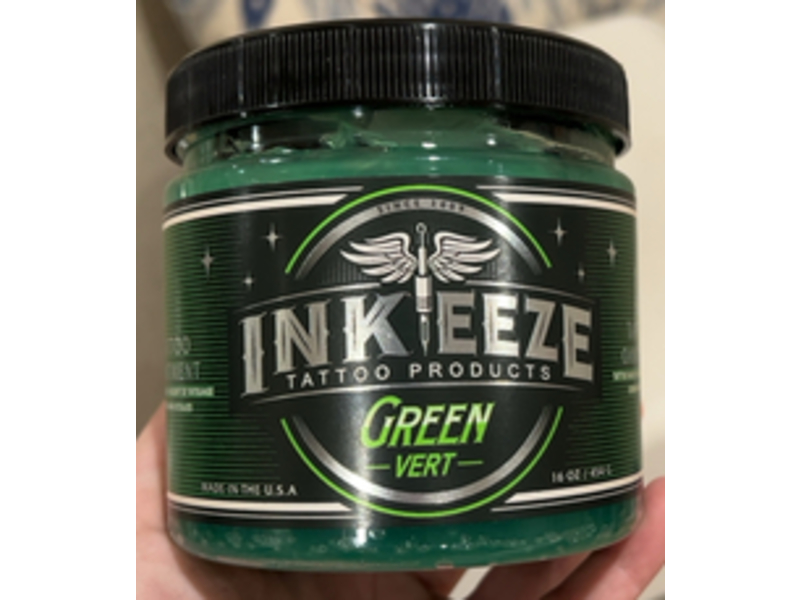 Inkeeze Green Tattoo Ointment, 16 oz/454 g