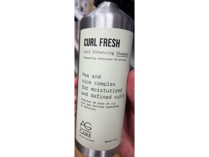 AG Hair Curl Fresh Enhancing Shampoo, Pea & Rice Complex, 12 fl oz/355 mL