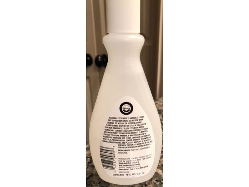 Up & Up 100% Acetone Nail Polish Remover, 6 fl oz / 177.4 mL