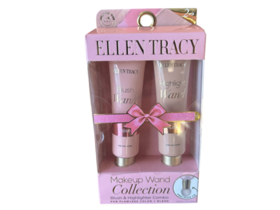 Ellen Tracy Blush + Highlighter Wand, Rose + Nude, 0.46 fl oz/13.5 mL