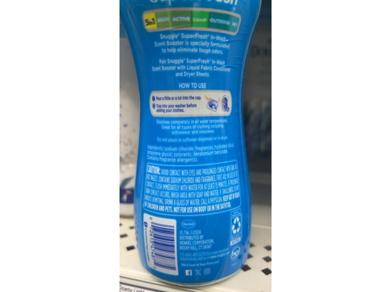Snuggle Super Fresh In-Wash Scent Booster, Original, 11.5 oz
