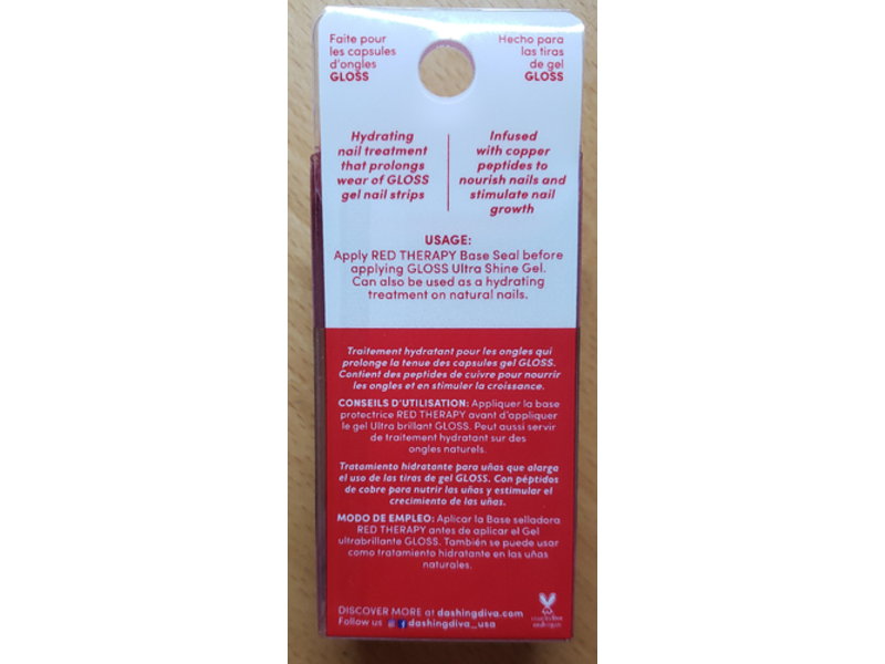 Dashing Diva Red Therapy Prime Base Coat, 0.23 fl oz/6.8 mL