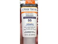 Neutrogena Clear Face Liquid-Lotion Sunscreen, SPF 55, 3 fl oz/88 mL - thumbnail 2