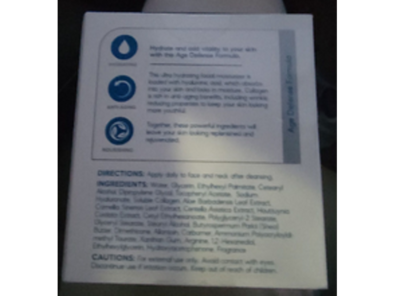 Skin Aesthetics Ultra Hydrating Facial Moisturizer, Hyaluronic Acid & Collagen, 1.69 fl oz/50 mL