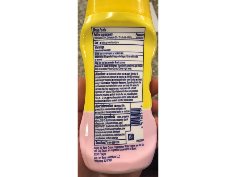 Coppertone Water Babies Pure & Simple Sunscreen Lotion, SPF 50, 6 fl oz/177 mL