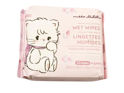 Miniso Mikko Collection Wet Wipes, 20 Count