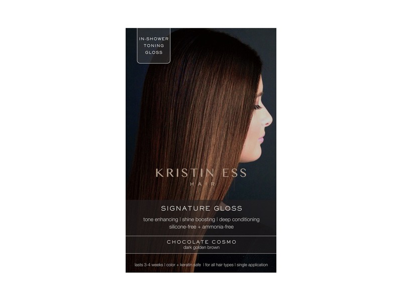 Kristin Ess Hair Signature Gloss Chocolate Cosmo 1 Application