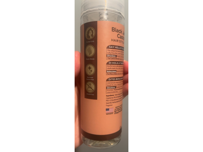 Okay Hair Styling Mousse, Black Jamaican Castor Oil, 7.5 oz/221 mL