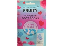 Superdrug Fruity Pampering Foot Socks, Candy Floss, 1 Pair - thumbnail 2